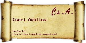 Cseri Adelina névjegykártya